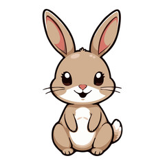 Cartoon Rabbit &ndash; Adorable Bunny Vector Art
