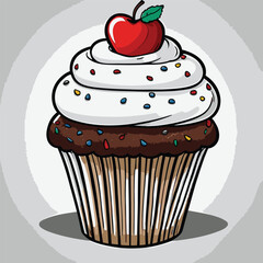 cup cake vector for design needs