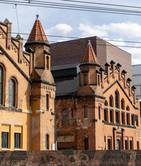 Antique architecture of old buildings Dresden, Germany