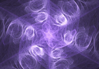 Fractal colored abstract on black background