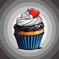cup cake vector for design needs