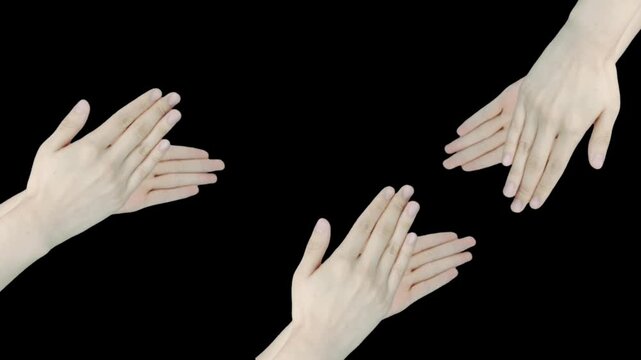 women hand movement. 