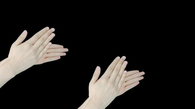 women hand movement. 