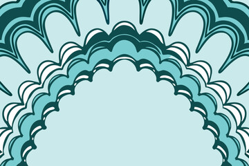 Abstract decorative pattern with blue and teal elements for screen backgrounds