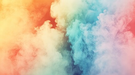 Naklejka premium Vibrant colorful smoke swirls