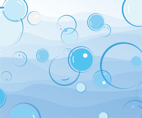 cute background with flying soap bubbles	