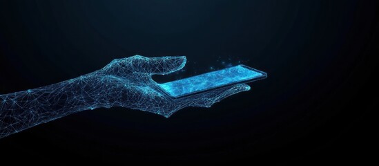 Hand Holding a Smartphone