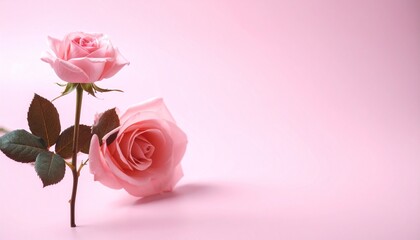 pink rose on pink background