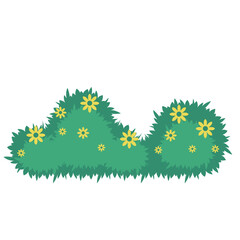 Illustration of Bush with Flower