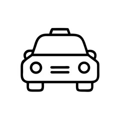 Obraz premium Simple taxi icon, for app design, websites, and presentations