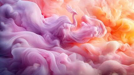 Fototapeta premium Abstract ink phoenix