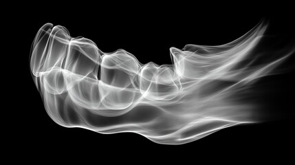 An X-ray of a wisdom tooth used by dentists for diagnostic purposes