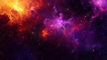 Naklejka premium Cosmic Nebulae in Deep Space