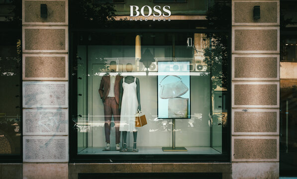 Hugo Boss storefront in Belgrade