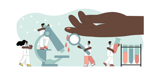 Medical blood test. Chemical laboratory analysis