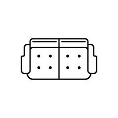 Sofa 2 Seat Outline Top