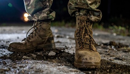 old boots on the ground