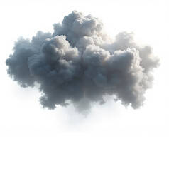 High-quality cloud on transparent background, ideal for digital projects, graphic designs, and creative compositions, adding depth and atmosphere to artistic visuals.