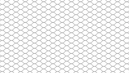 Mesh texture for fishing net. black thin wavy lines on white background. football gates, volleyball net, basketball hoop, hockey net