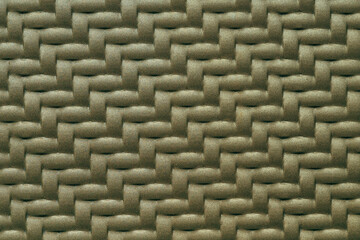 Fototapeta premium Woven pattern metallic plate surface as design background