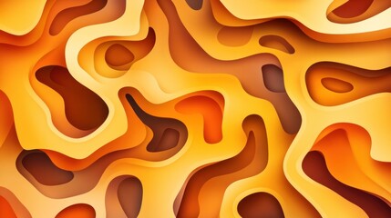 Obraz premium Abstract layered organic shapes