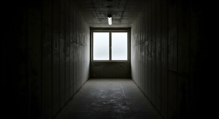 corridor,  hallway,  dark, Light at the End of a Dark Corridor