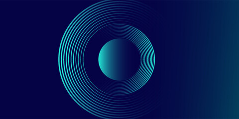 Circles Lines round frame, dynamic vector AI Technology science music concept lines.