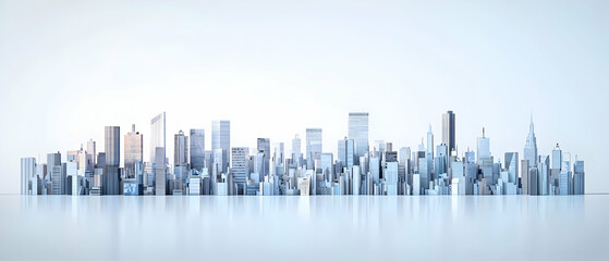 Modern City Skyline Perspective