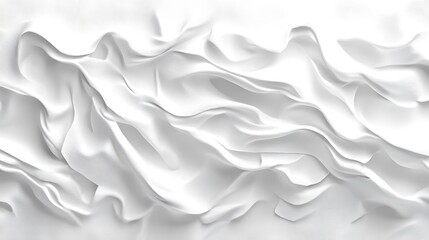 Fototapeta premium Abstract white flowing shapes