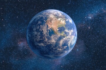 Obraz premium Earth in the vast expanse of space
