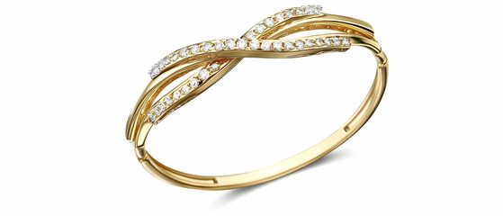 Elegant Gold Ring With Diamonds