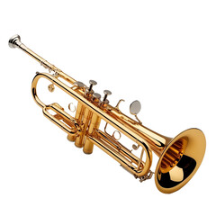 trumpet isolated on white