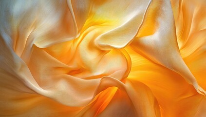 Obraz premium Soft, flowing fabric with warm, golden hues