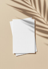 sheet of paper on wooden background