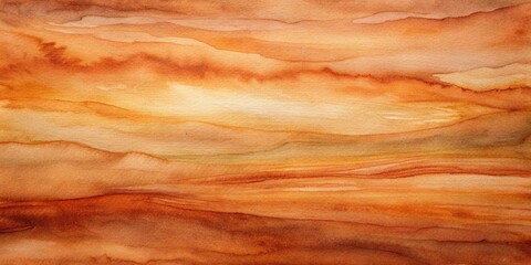 Abstract Watercolor Texture Featuring Warm Earth Tones and Organic Wood Grain Patterns