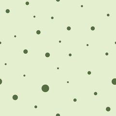 green polcadot seamless pattern