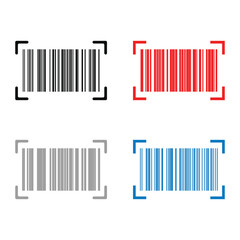 Set of barcode vector icon. Trendy bar code for web icon. Abstract barcode vector icon illustration. Bar code