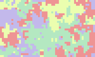 Abstract pastel pixel art background.  Soft, muted colors create a calming, modern aesthetic perfect for website banners, presentations, or social media.