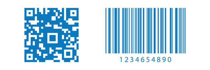 QR code icon Simple thin outline