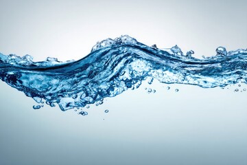 Water waves with bubbles