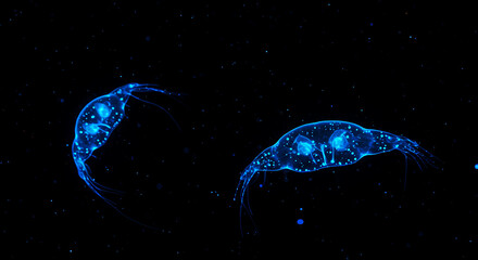 Beroe cucumis bioluminescent jellyfish glowing in the dark ocean depths a mesmerizing spectacle of nature