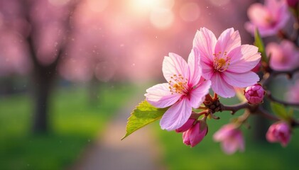 Vibrant May blossoms in full bloom, showcasing spring's beauty , outdoors, springtime, detail