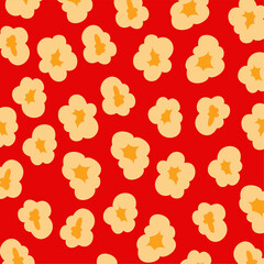Popcorn seamless pattern Vector illustration. Popcorn pattern background. Can be use for backdrop, wrapping paper, cards, etc