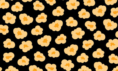 Popcorn seamless pattern Vector illustration. Popcorn pattern background. Can be use for backdrop, wrapping paper, cards, etc