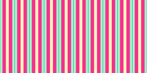 Obraz premium Vibrant vertical stripes in pink, mint green, and cream create a cheerful, retroinspired pattern perfect for backgrounds, textiles, or website designs.
