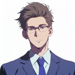 アニメ調の美青年の切り抜き用素材