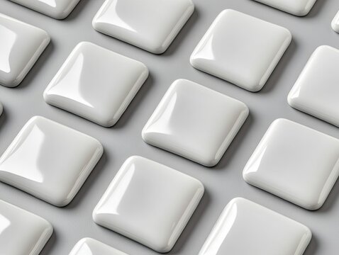 Geometric pattern of blank white squares