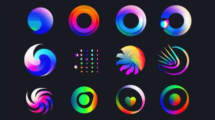 Gradients suitable for LOGO design
