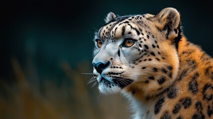 Fototapeta premium Snow Leopard Close-up