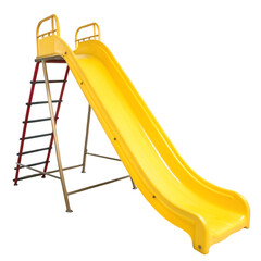 Yellow slide isolated on transparent background